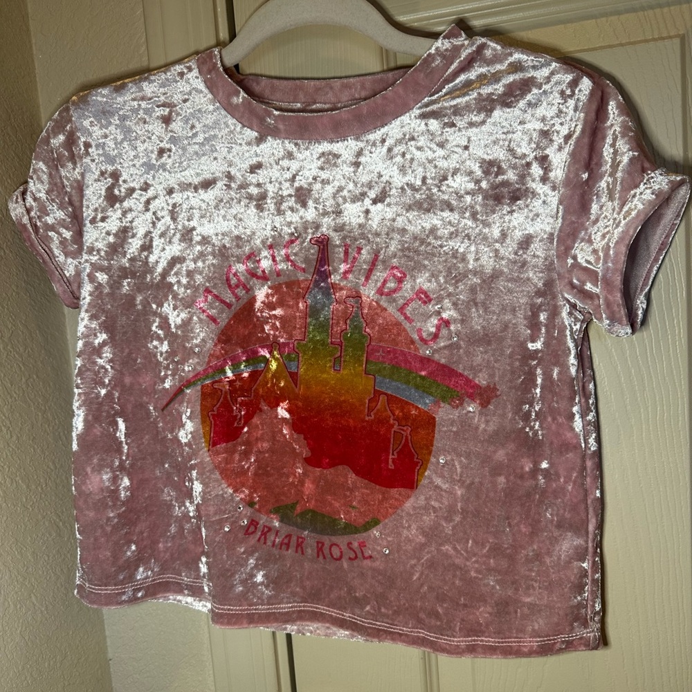 Disney velvet top size 9/10 girls